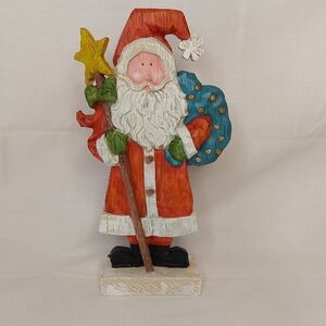 Festive Santa Claus Holiday Figurine 8.5"